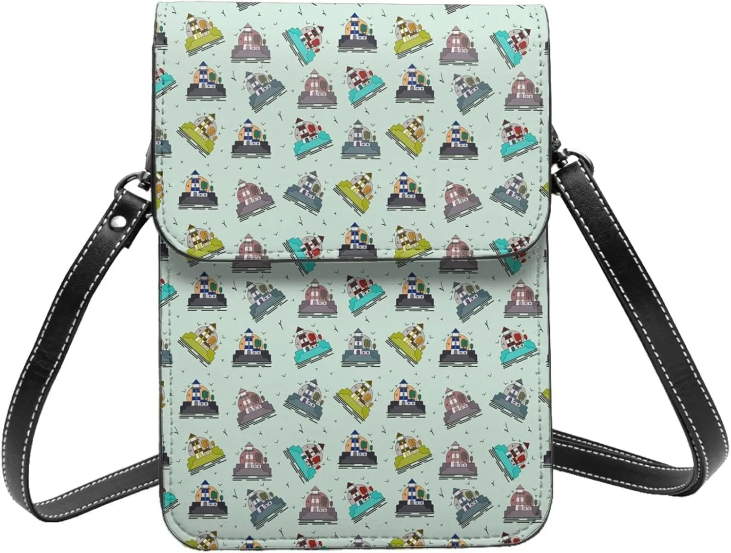 Small Crossbody Bags for Women, Leather Lighthouse Cell Phone Cross Body Bag Wallet Purses