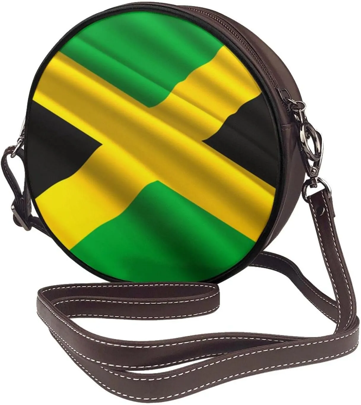 Small Crossbody Bags for Women Round Purses PU Leather Shoulder Bag with Adjustable Strap