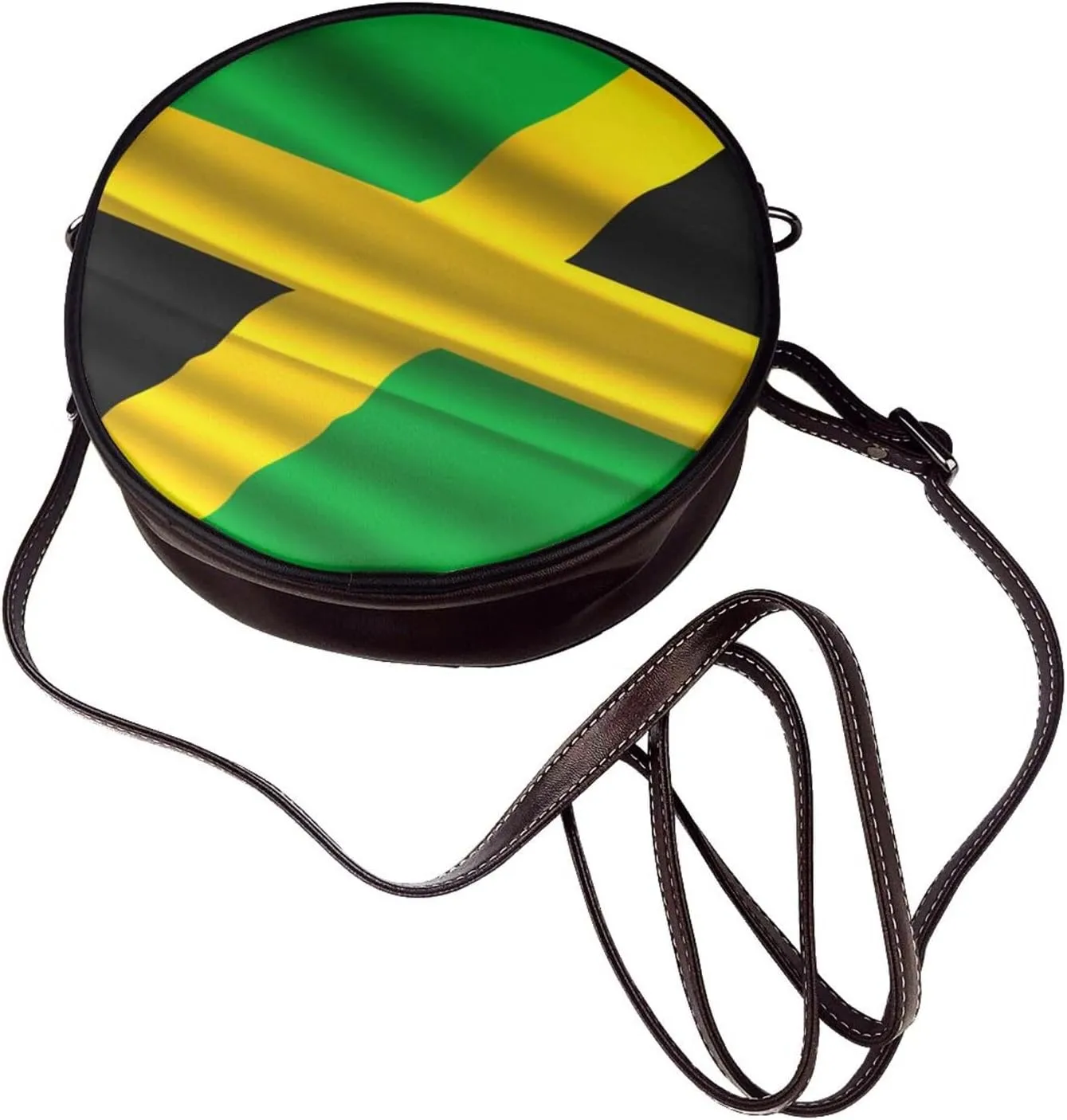 Small Crossbody Bags for Women Round Purses PU Leather Shoulder Bag with Adjustable Strap