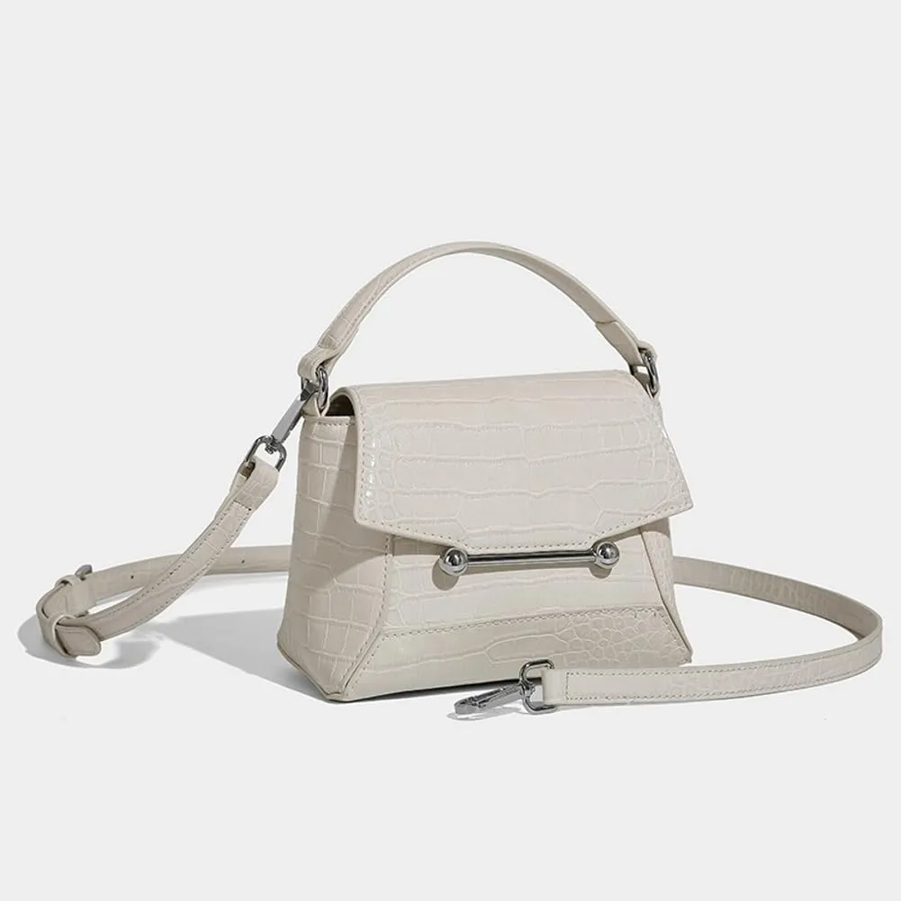 Small Crossbody Bags for Women Trendy Leather Top-handle Handbags Satchels Designer Mini Shoulder Purse with Flap 2025