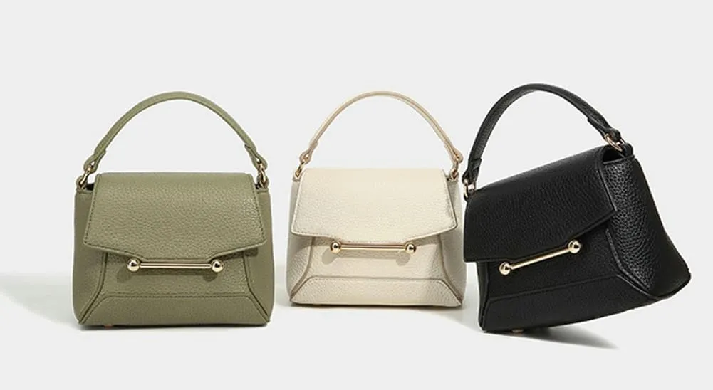 Small Crossbody Bags for Women Trendy Leather Top-handle Handbags Satchels Designer Mini Shoulder Purse with Flap 2025