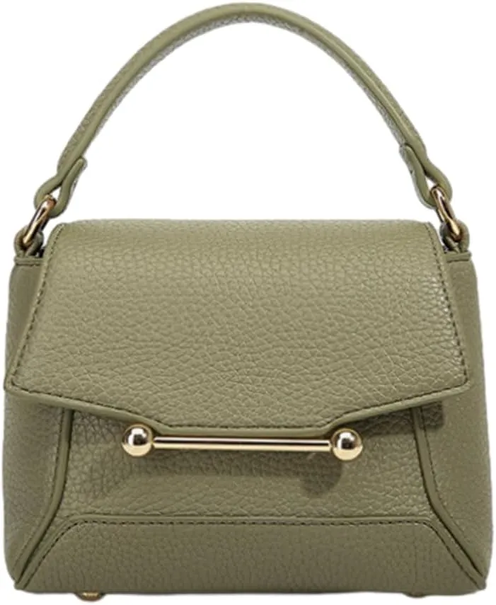Small Crossbody Bags for Women Trendy Leather Top-handle Handbags Satchels Designer Mini Shoulder Purse with Flap 2025