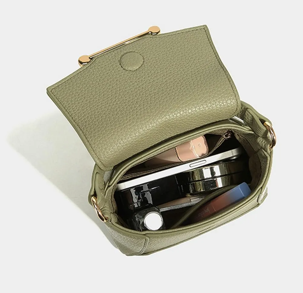 Small Crossbody Bags for Women Trendy Leather Top-handle Handbags Satchels Designer Mini Shoulder Purse with Flap 2025