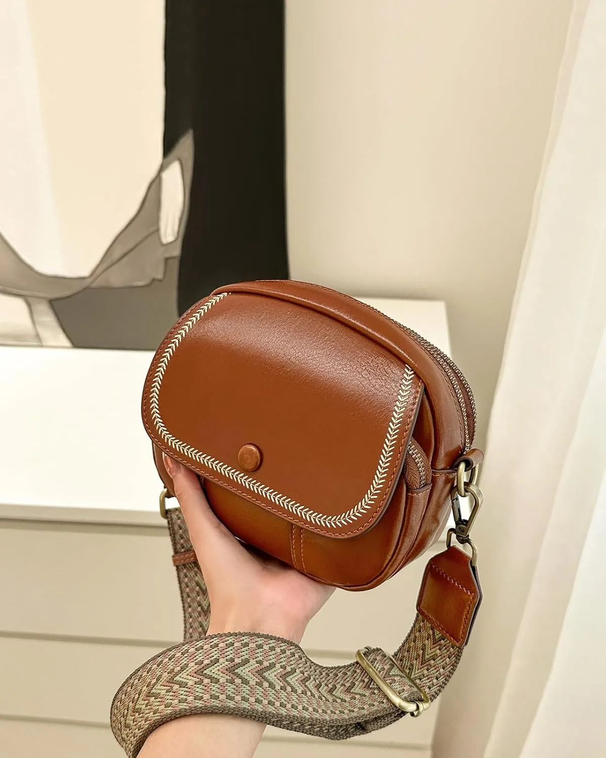 Small Crossbody Bags for women,Soft Leather Cell Phone Purse Lightweight,Little Crossbody Purses Women Trendy with Card slots