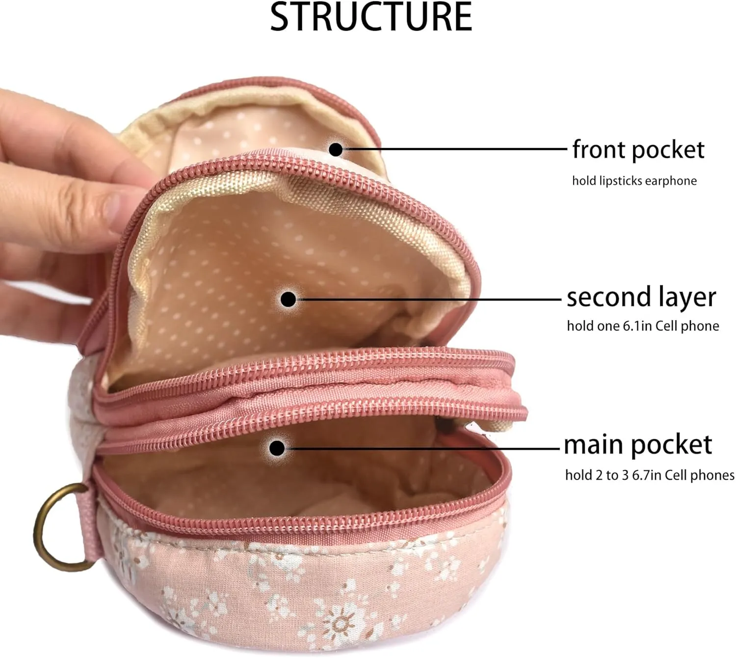 Small Crossbody Cell Phone Purse Crossbody Bag Phone Wallet for Women Small Boho Cell Phone Pouch Purse Mini Bags