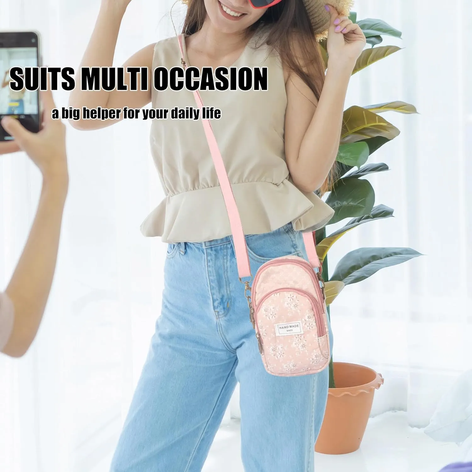 Small Crossbody Cell Phone Purse Crossbody Bag Phone Wallet for Women Small Boho Cell Phone Pouch Purse Mini Bags