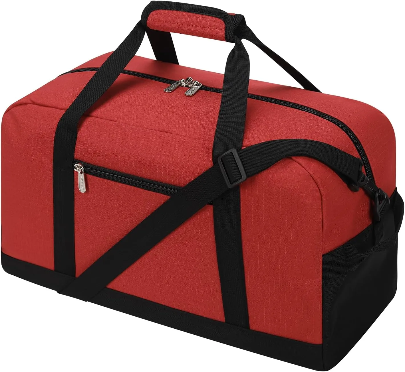 Small Gym Bag 18 inch Carry On Duffel Bag for Weekender Travel - Red