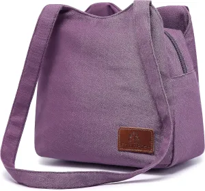 Small Mini Shoulder Bag Hippie Top Zip Canvas Sling Bag Jacquard cloth Handmade Bags