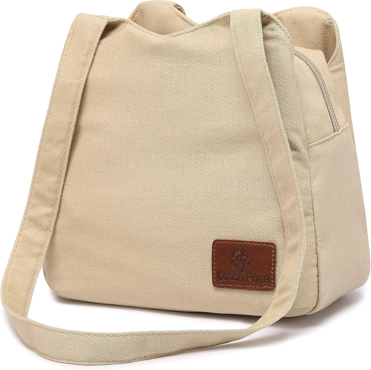 Small Mini Shoulder Bag Hippie Top Zip Canvas Sling Bag Jacquard cloth Handmade Bags