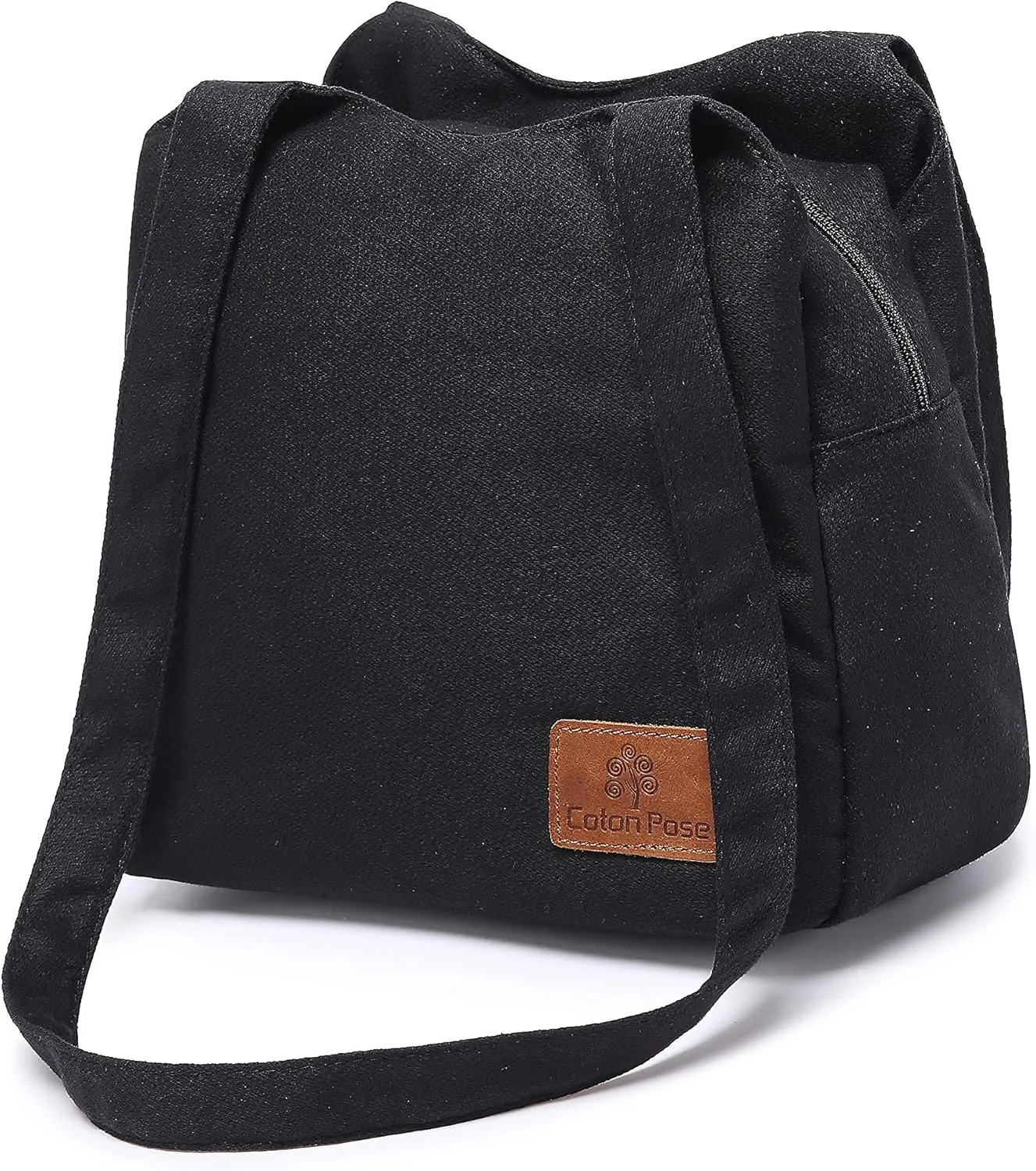 Small Mini Shoulder Bag Hippie Top Zip Canvas Sling Bag Jacquard cloth Handmade Bags