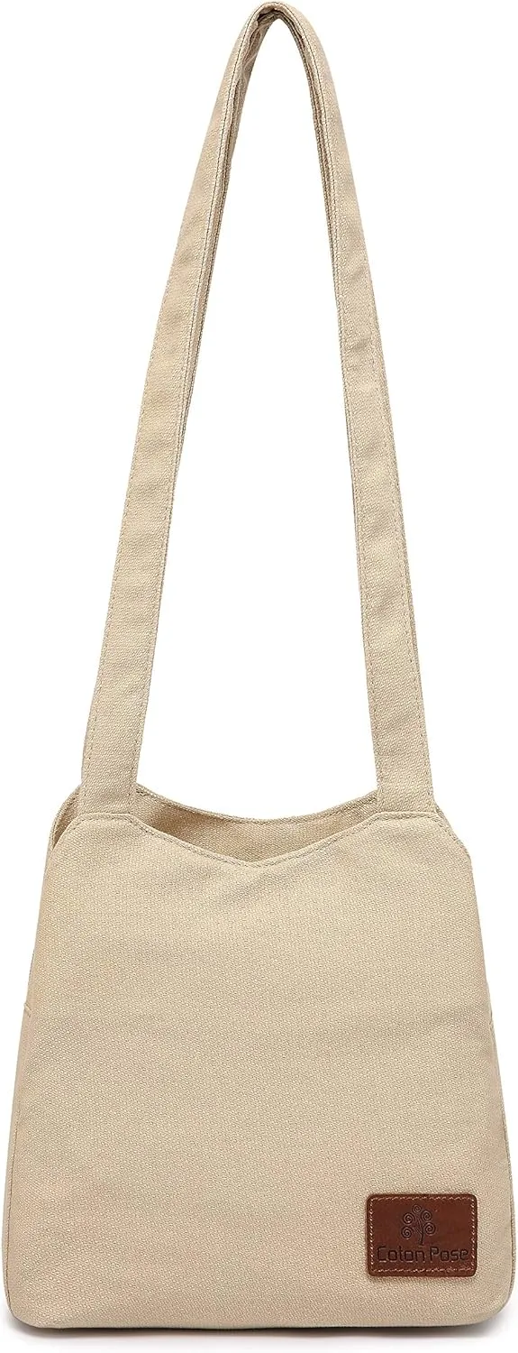 Small Mini Shoulder Bag Hippie Top Zip Canvas Sling Bag Jacquard cloth Handmade Bags