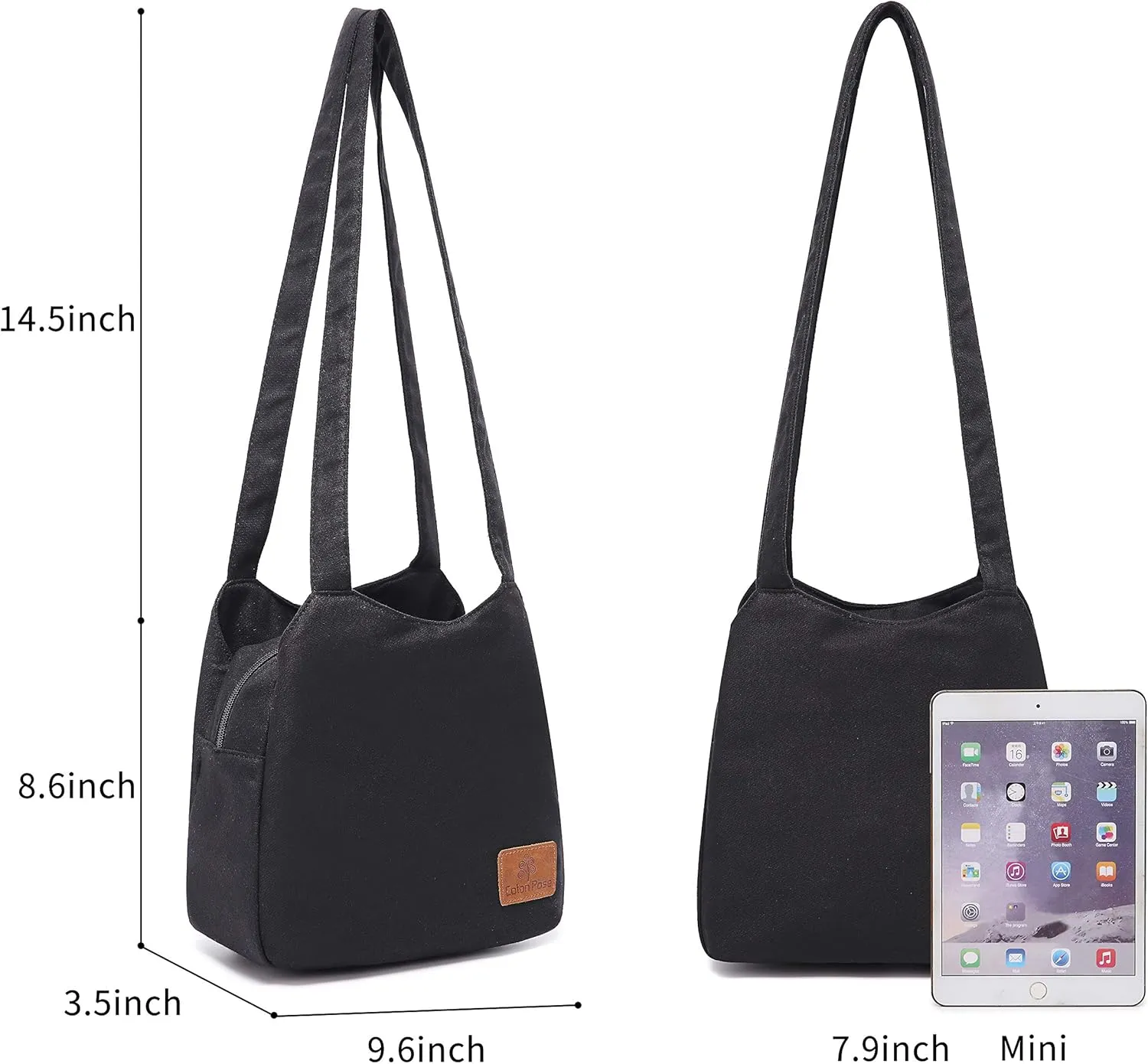 Small Mini Shoulder Bag Hippie Top Zip Canvas Sling Bag Jacquard cloth Handmade Bags