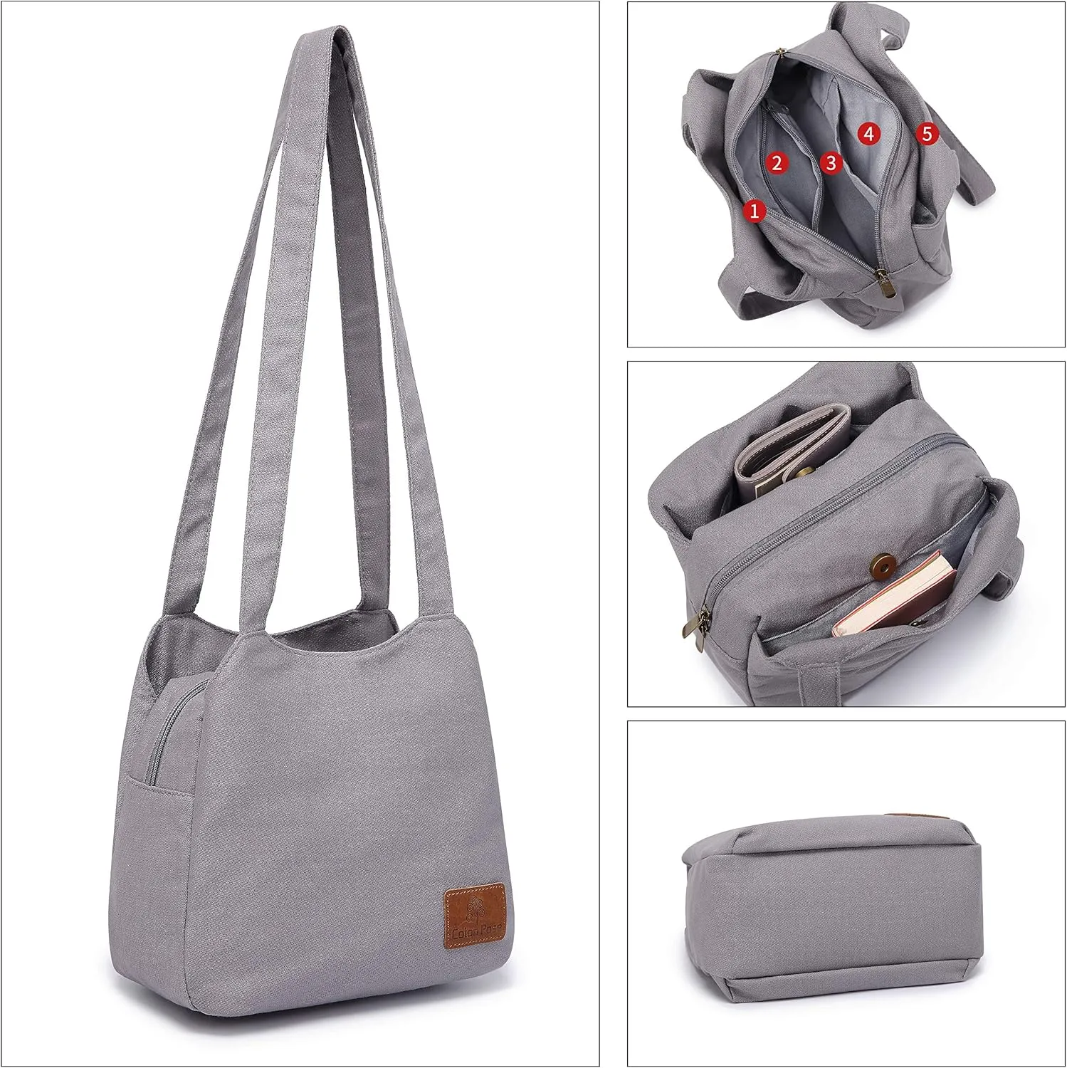 Small Mini Shoulder Bag Hippie Top Zip Canvas Sling Bag Jacquard cloth Handmade Bags