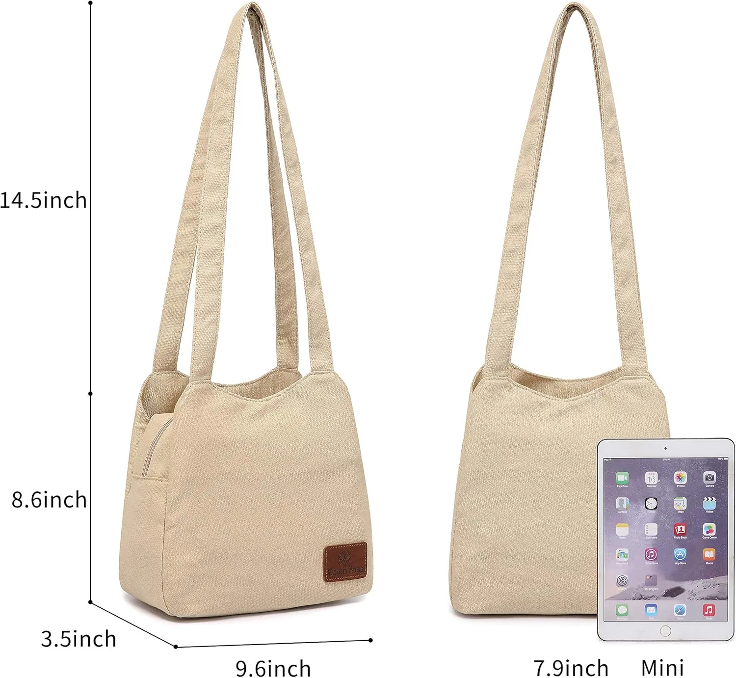 Small Mini Shoulder Bag Hippie Top Zip Canvas Sling Bag Jacquard cloth Handmade Bags