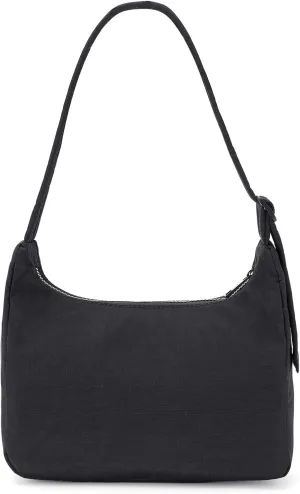 Small Nylon Shoulder Bag for Women Mini Crescent Purse with Adjustable Quilted Strap for Travel Casual Everyday