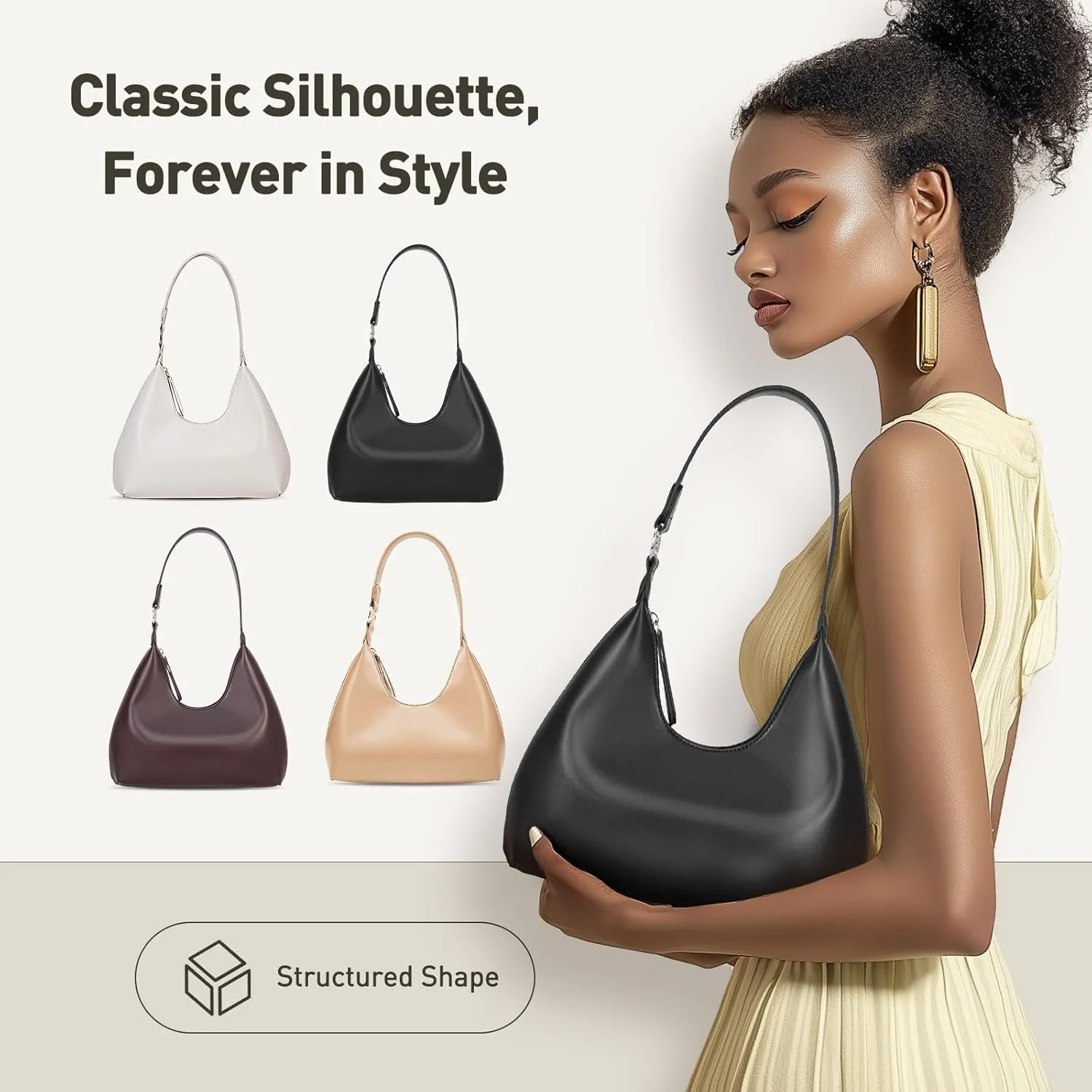 Small Purses for Women Crescent Bag Small Hobo Bag Everyday Purse Trendy Bags for Women 2025