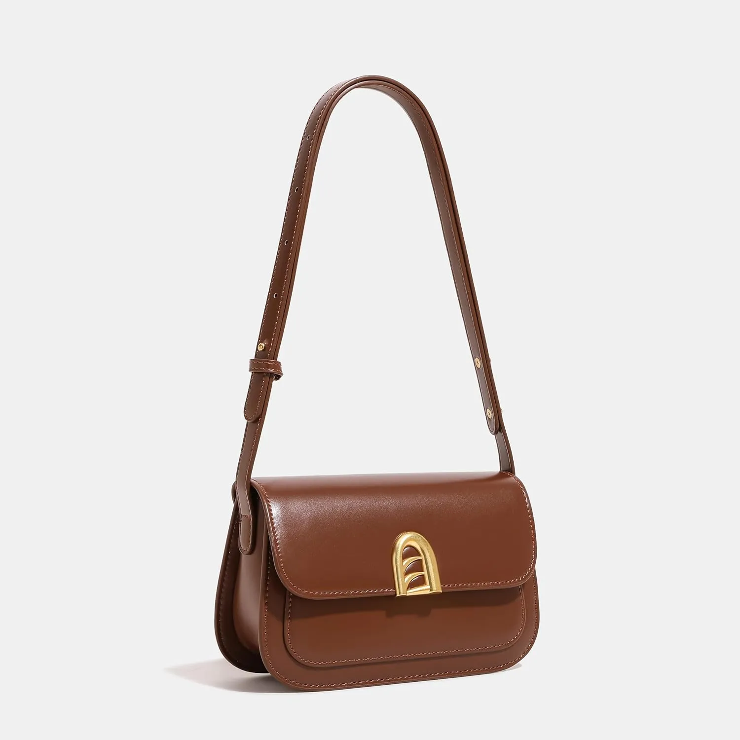 Small Shoulder Bag for Women, Adjustable Strap Leather Crossbody Purses - Clutch Tote Handbag Cute Hobo Bags Trendy Purse