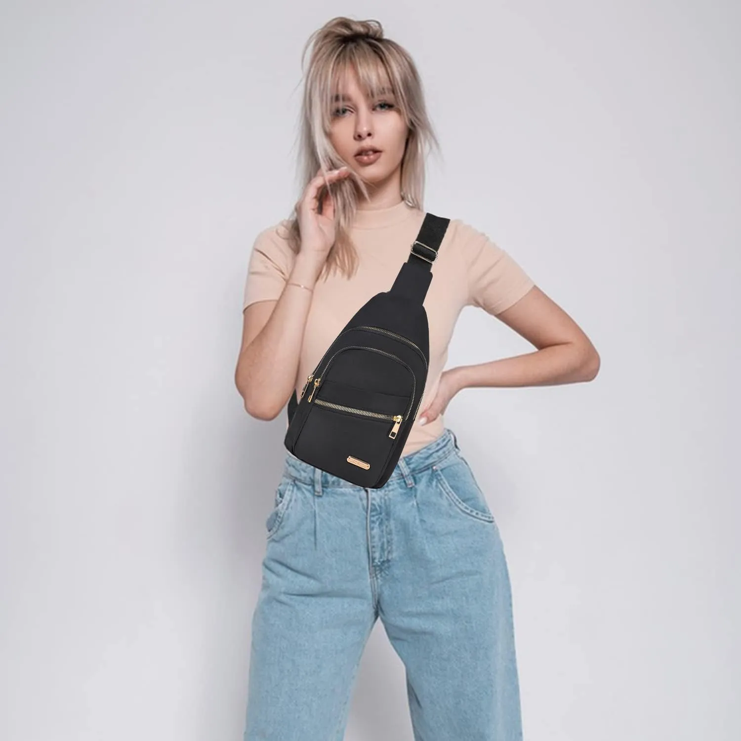 Small Sling Backpack Crossbody Sling Bag, Chest Bag Daypack Fanny Pack Cross Body Bag for Outdoors Hiking Traveling