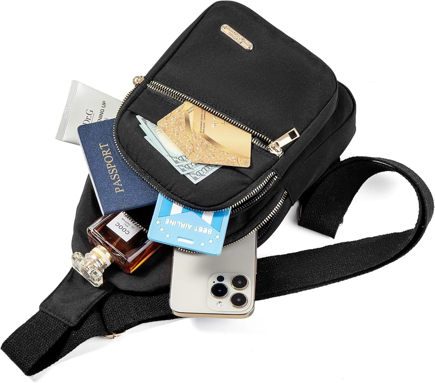 Small Sling Backpack Crossbody Sling Bag, Chest Bag Daypack Fanny Pack Cross Body Bag for Outdoors Hiking Traveling