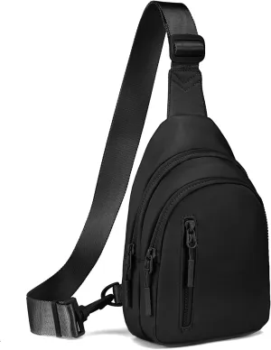 Small Sling Bag Crossbody Bag for Women with 4 Pockets Cross Body Fanny Pack Womens Chest Bag for Outdoors Traveling
