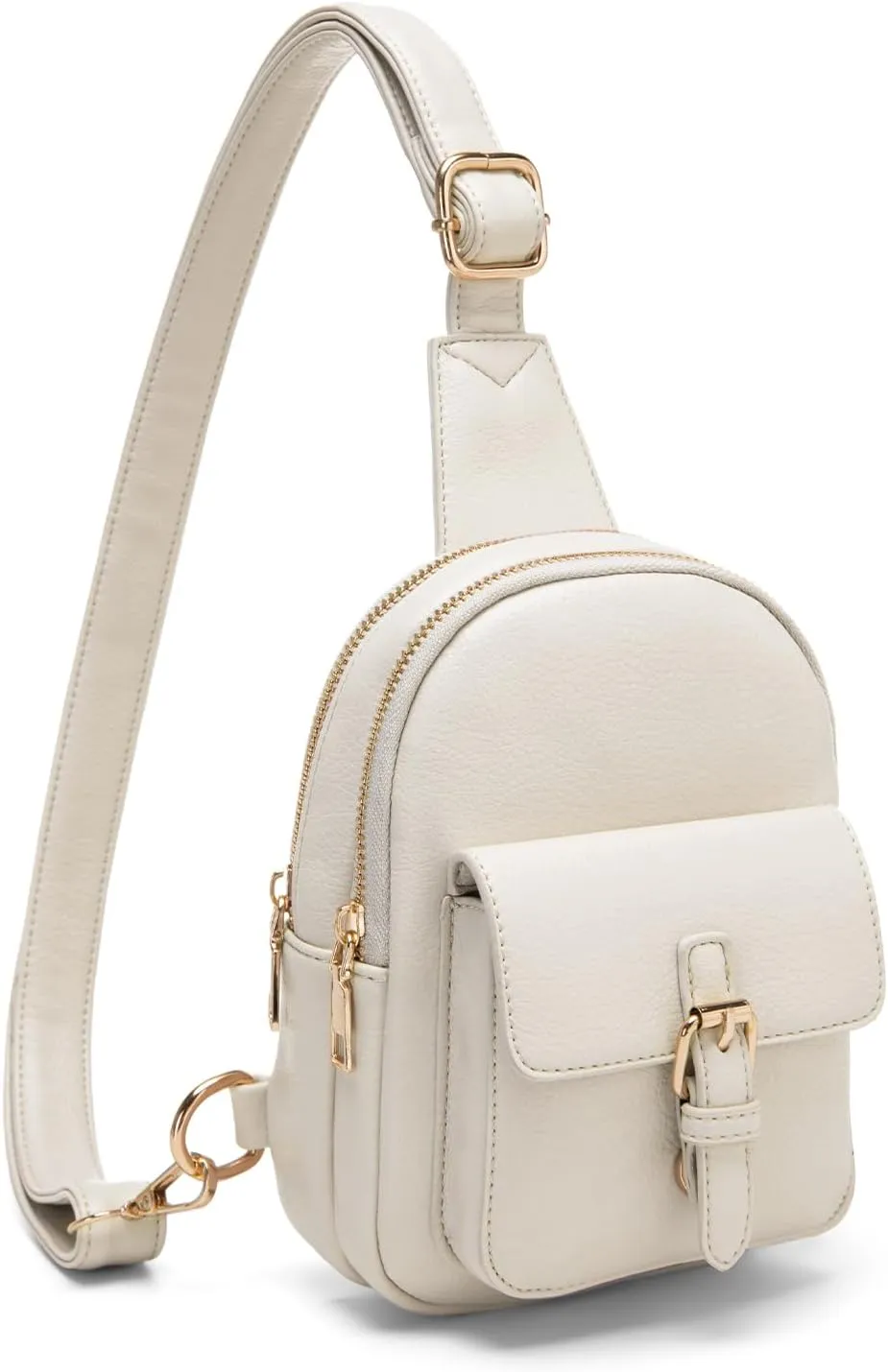 Small Sling Bag Fanny Pack for Girls Vegan Leather 3 Pockets Crossbody Purse for Women Gift for Teen Girls Stuff