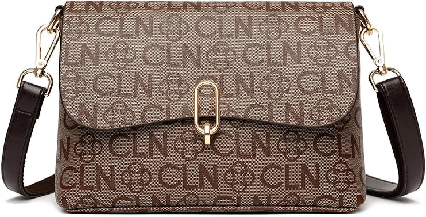 Small Square Bag, Fashion Shoulder Bag, Retro Atmosphere Shoulder Crossbody Bag For Work, Leisure And Travel. CA/Brown