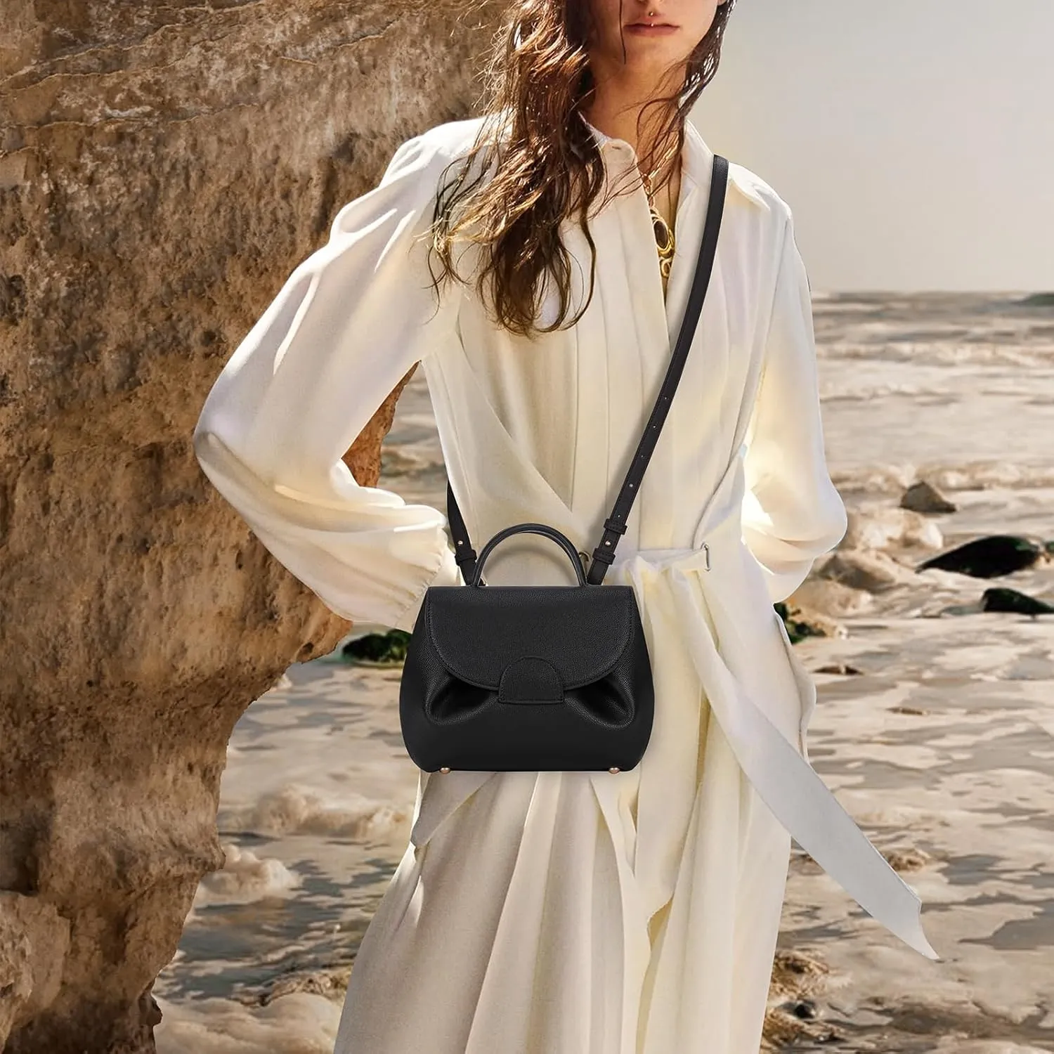 Small Top Handle Bag Crossbody Bags Purses for Women Designer Luxury Mini Faux Leather Shoulder Bag Handbag Satchels