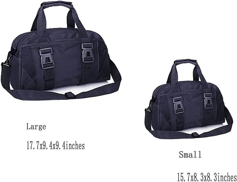 Small/Large Dance Duffle Bag For Girls Sport Gym Bags For Women Yoga Bag (Black, Small)