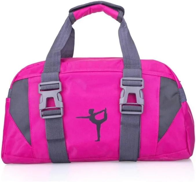 Small/Large Dance Duffle Bag For Girls Sport Gym Bags For Women Yoga Bag (Rose, Small)