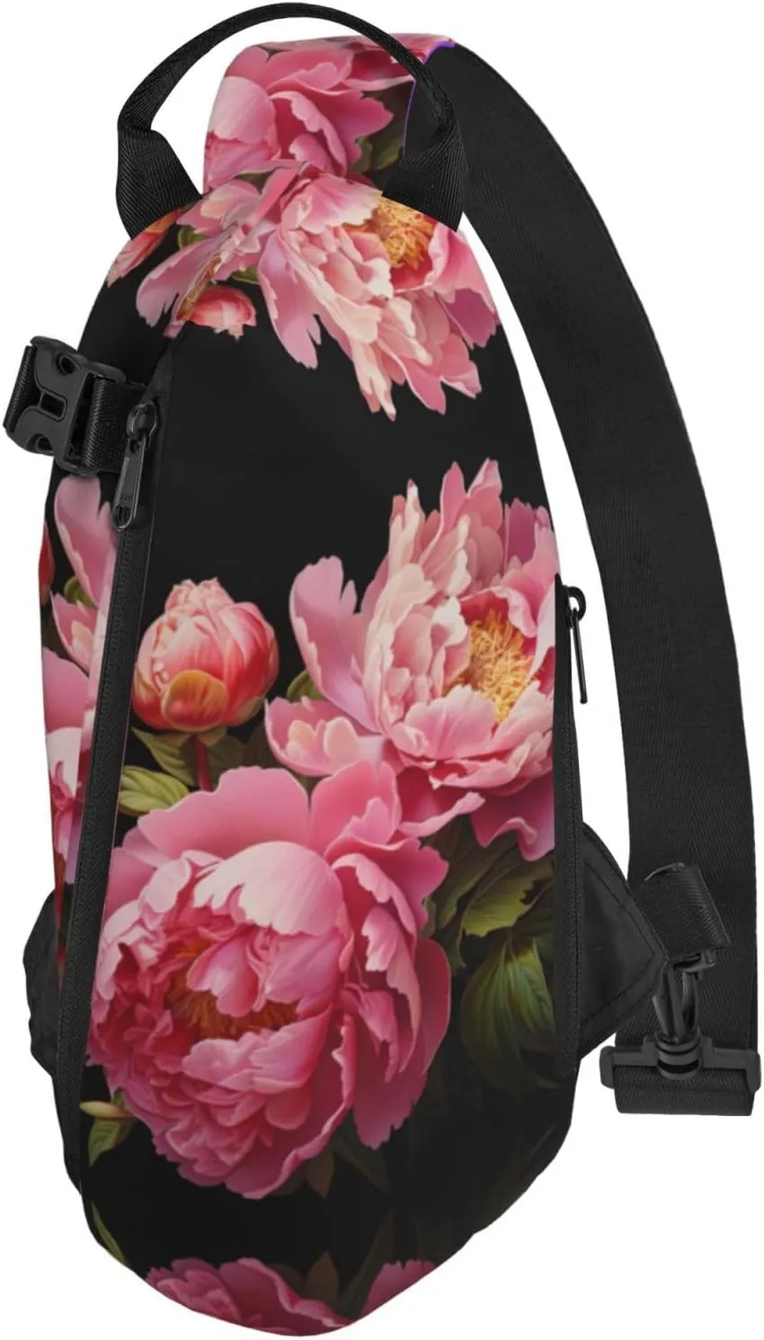 Snowman Christmas Tree Print Lightweight Adjustable Crossbody Backpack Daypack For Men,Women Sling Bag