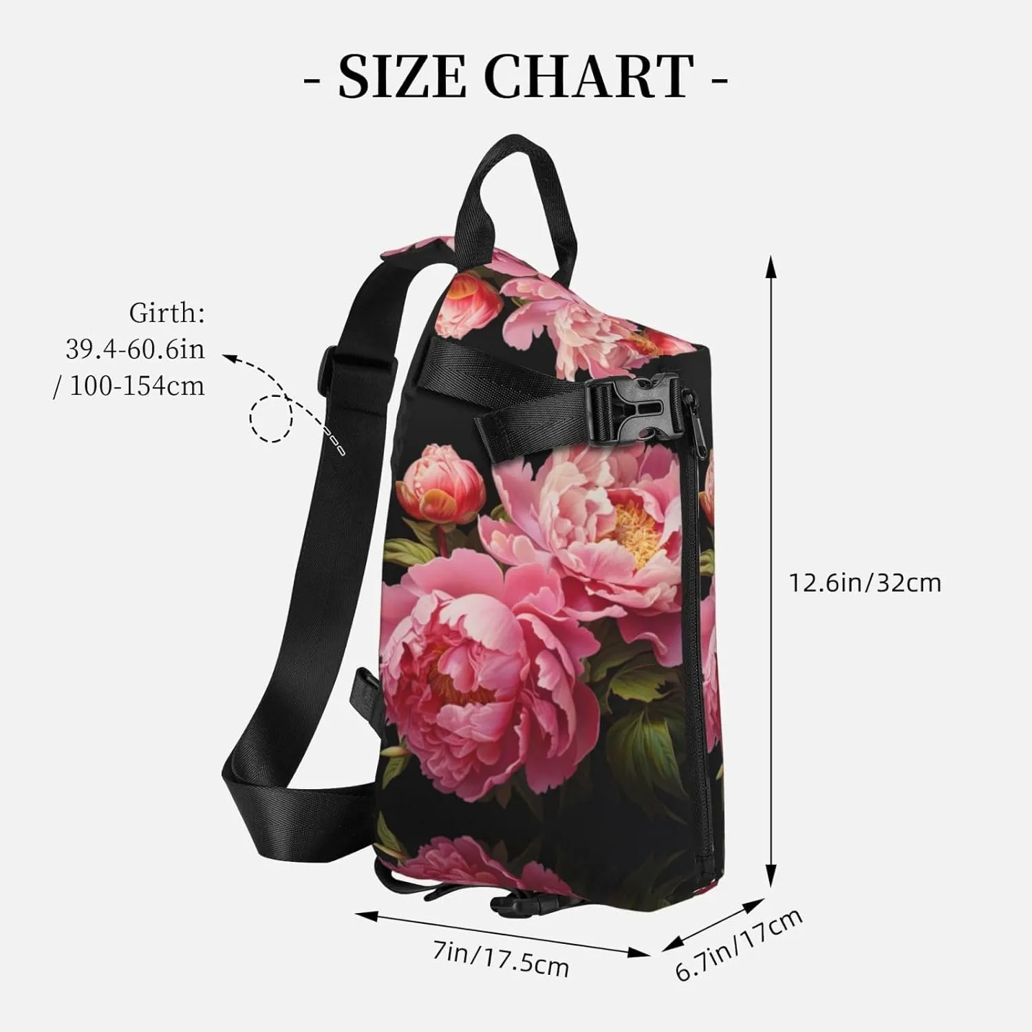 Snowman Christmas Tree Print Lightweight Adjustable Crossbody Backpack Daypack For Men,Women Sling Bag