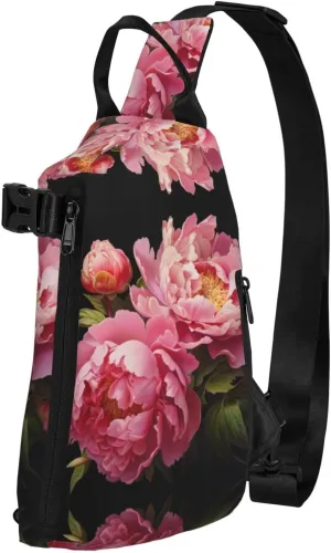 Snowman Christmas Tree Print Lightweight Adjustable Crossbody Backpack Daypack For Men,Women Sling Bag