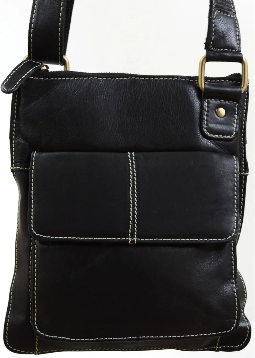 SNUGRUGS Ladies Butter Soft Premium Leather Cross Body Bag with Adjustable Shoulder Strap