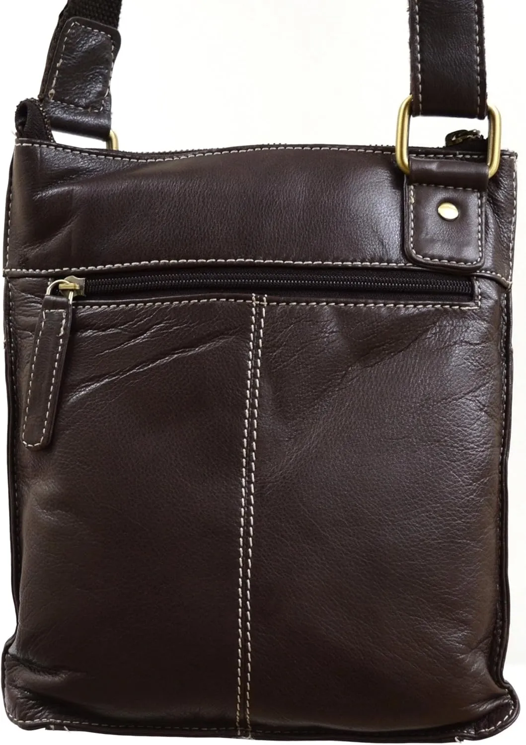 SNUGRUGS Ladies Butter Soft Premium Leather Cross Body Bag with Adjustable Shoulder Strap