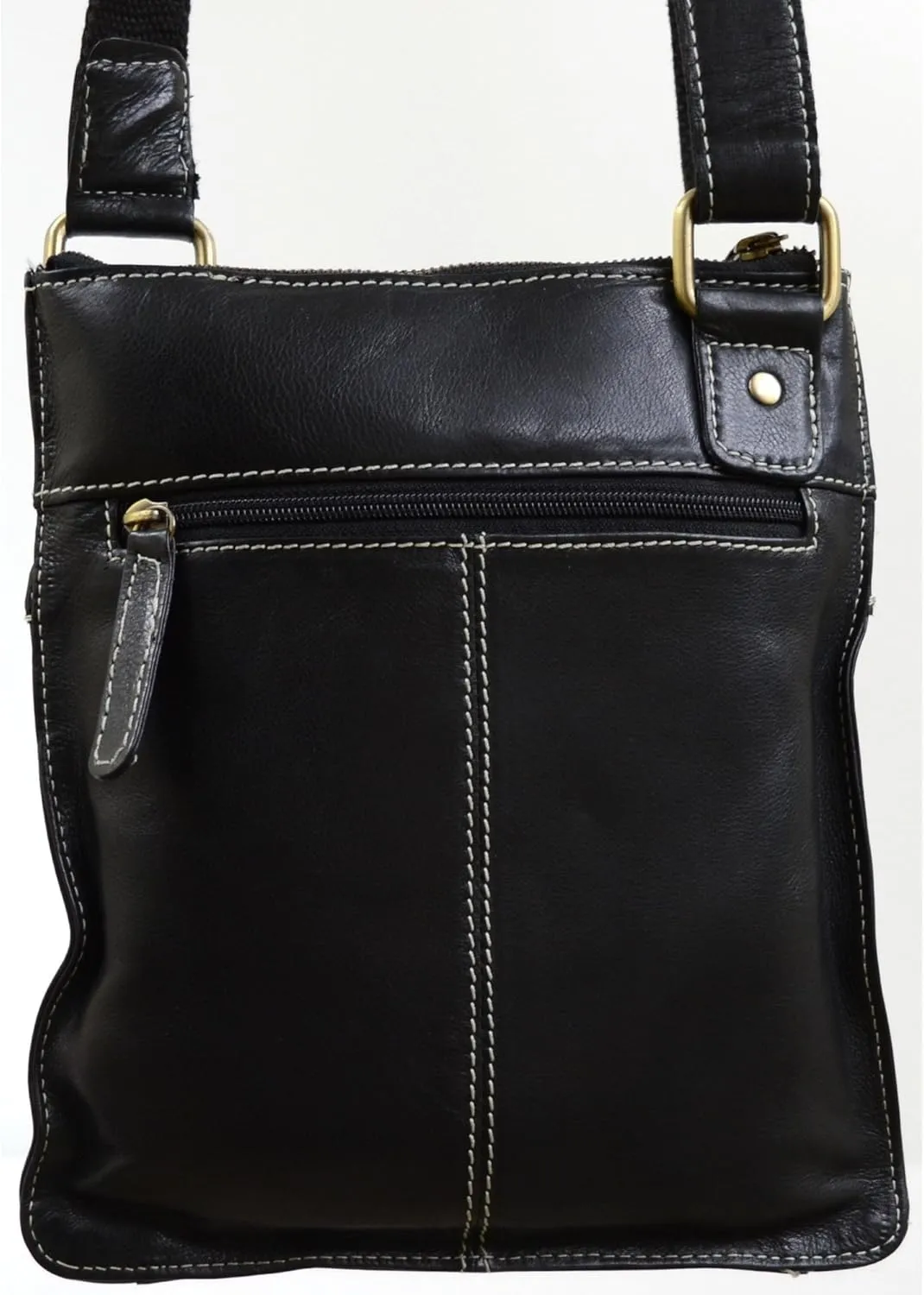 SNUGRUGS Ladies Butter Soft Premium Leather Cross Body Bag with Adjustable Shoulder Strap