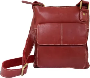 SNUGRUGS Ladies Butter Soft Premium Leather Cross Body Bag with Adjustable Shoulder Strap