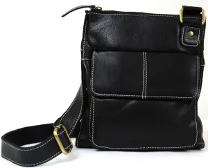 SNUGRUGS Ladies Butter Soft Premium Leather Cross Body Bag with Adjustable Shoulder Strap