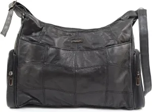 SNUGRUGS Ladies/Womens Soft Nappa Leather Casual Handbag/Shoulder Bag