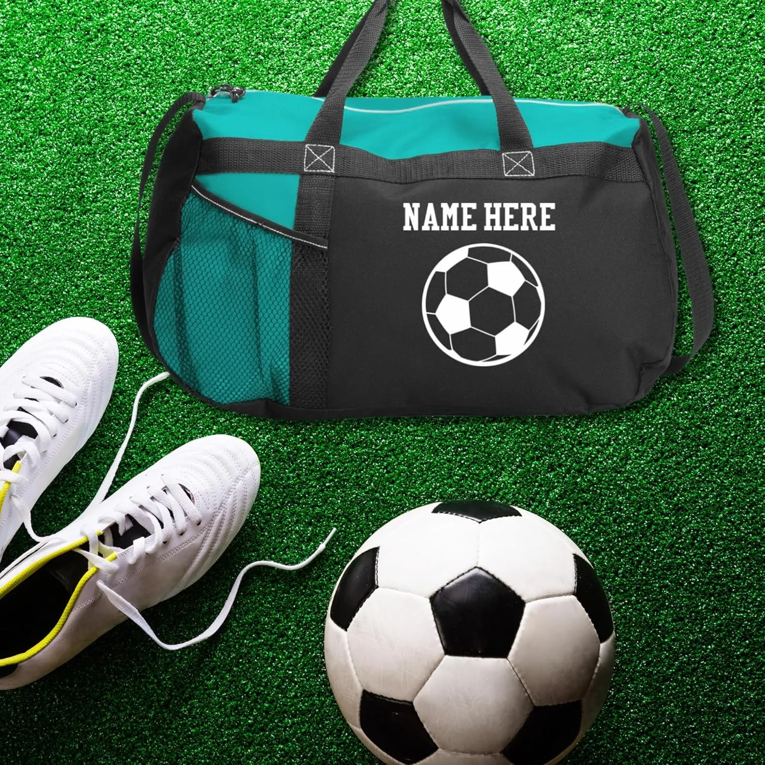 Soccer Sports Duffel Custom Name Soccer Bag: Gym Duffel Bag