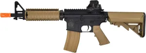 SOFT AIR USA Colt M4A1 M4 CQBR AEG Electric Airsoft Rifle with Adjustable Hop-Up, Dark Earth/Tan, 453 FPS