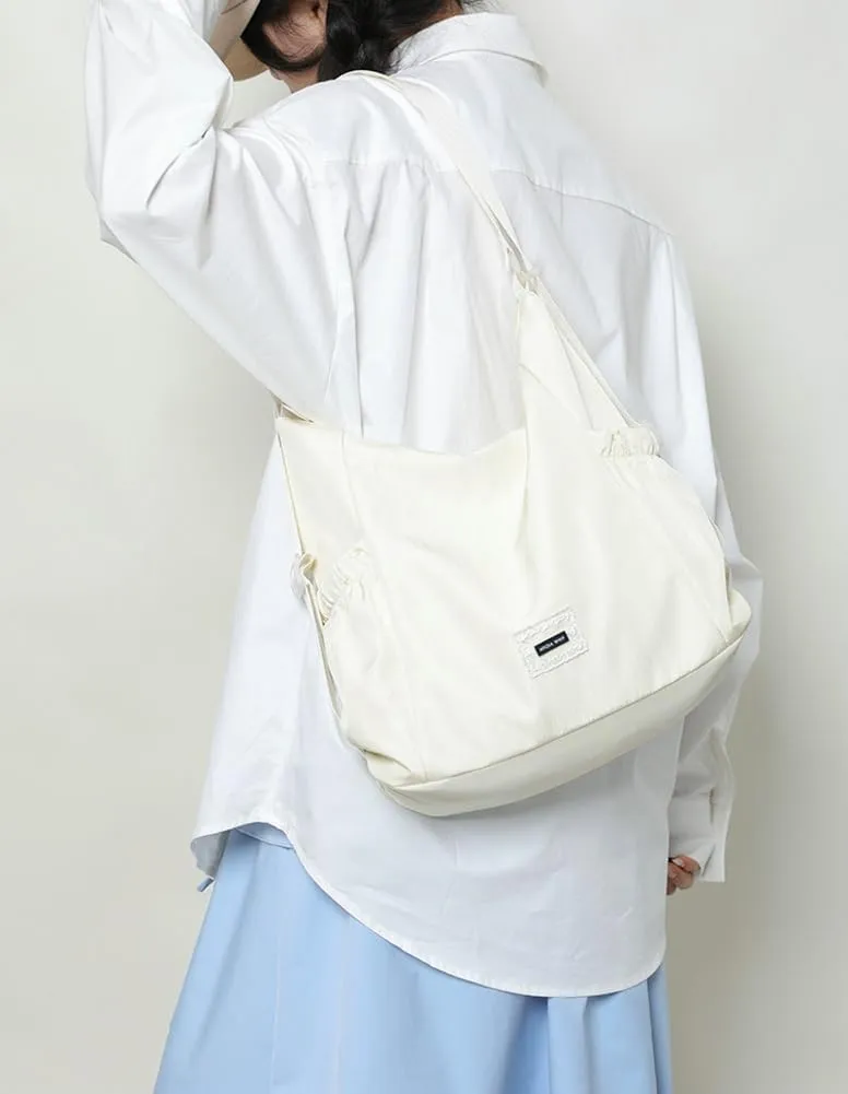 Soft Fabric Crossbody Bag for Women Large Shoulder Handbag Lightweight Tote Purse College Travel Work