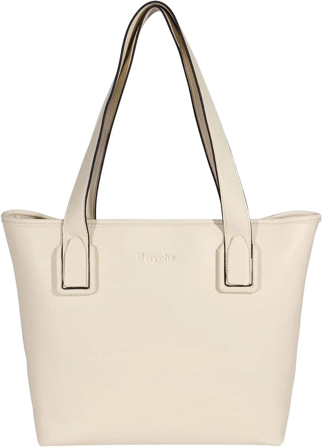 Soft Faux Leather Tote Shoulder Bag, Big Capacity Wide Strap Handbag for Women