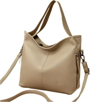 Soft Leather Handbags for Women Crossbody Purses Multi Pockets Messenger Bag Ladies Shoulder Vegan Fashion Leather Tote Bag