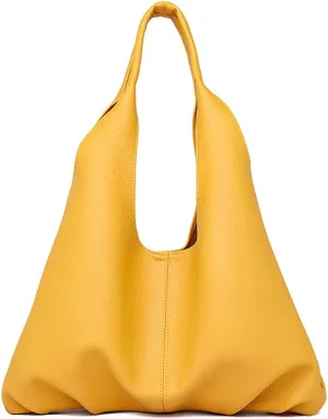 Soft Leather Women's Shoulder Bag, Stylish Minimalist Hobo Purse for Casual and Daily Use