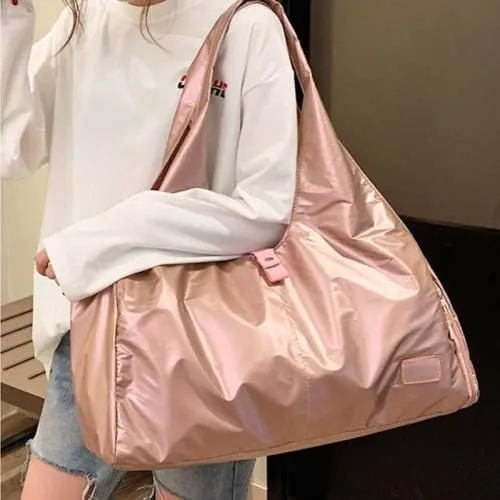 Soft Nylon Shoulder Bag for Gym & Yoga – Stylish Sports Handbag for Workout Gear & Essentials