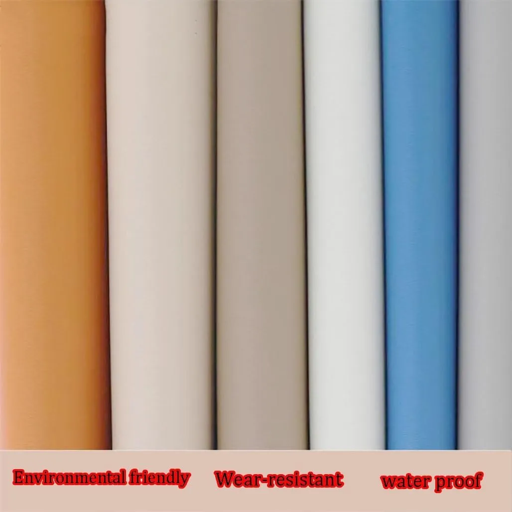 Soft PU Leather Fabric,1.0mm Thick Artificial Material, Suitable for DIY Sewing Crafts Such as Handbags, Interior Decorations(Off-White,1.38X3m)