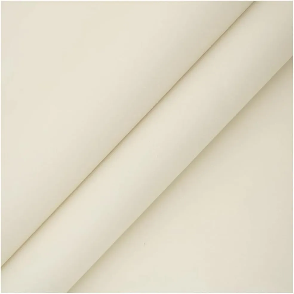 Soft PU Leather Fabric,1.0mm Thick Artificial Material, Suitable for DIY Sewing Crafts Such as Handbags, Interior Decorations(Off-White,1.38X3m)