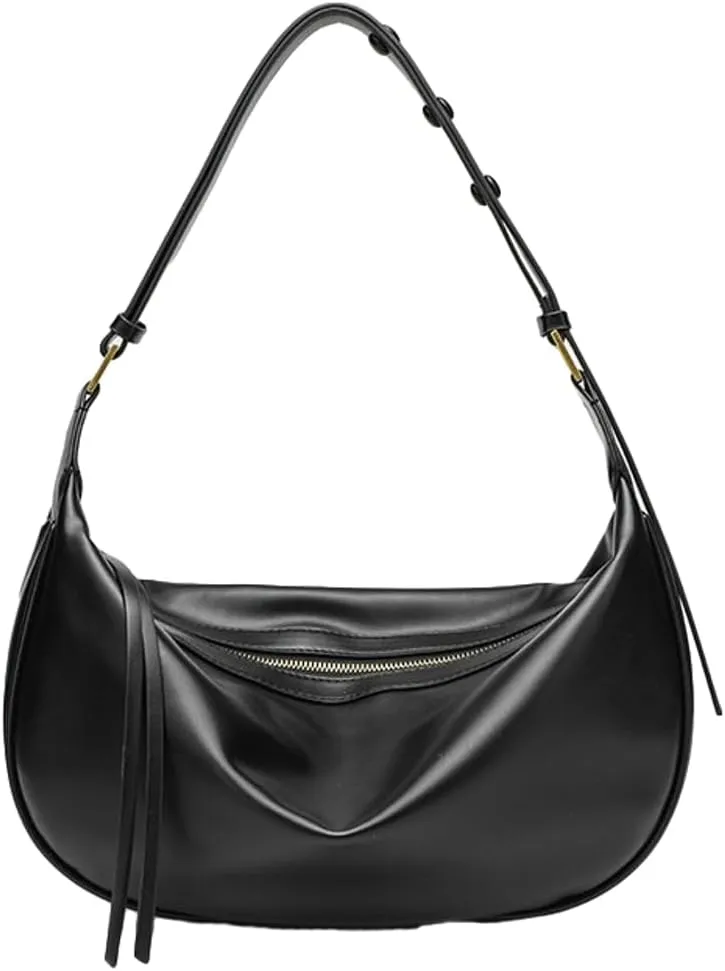Soft Vegan Leather Shoulder Bag for Women Large Dumpling Tote Purse Ladies Crossbody Satchel Fashion Designer Handbag