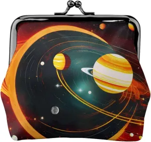 Solar System Jupiter Saturn coin purse for women,small womens wallet,small makeup bag for purse,small wallets woman,wallets for women