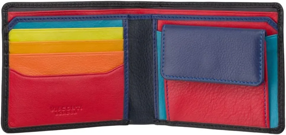 Spectrum Collection Gulzar Leather Wallet with RFID and Tap and Go SP61 Black/Hawaii